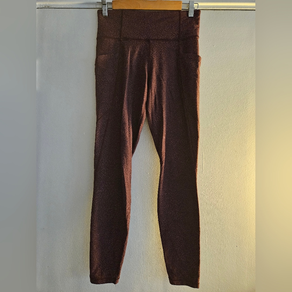 Athleta Women's Burgandy Athletic Running Yoga Leggings Size S